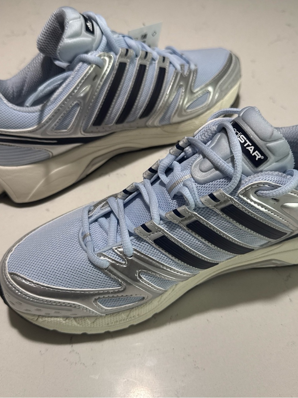 adidas Adistar Control 5 Crystal Sky Silver IH1806 Womens 10 / Mens 9 Y2K